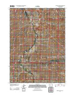 Bringolf Ranch Wyoming Historical topographic map, 1:24000 scale, 7.5 X 7.5 Minute, Year 2012