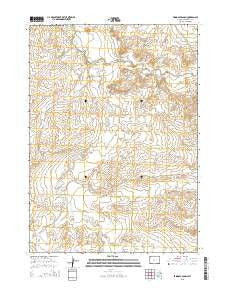 Bringolf Ranch Wyoming Current topographic map, 1:24000 scale, 7.5 X 7.5 Minute, Year 2015