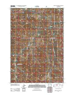Brislawn School Wyoming Historical topographic map, 1:24000 scale, 7.5 X 7.5 Minute, Year 2012