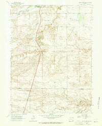 Bristol Ridge NE Wyoming Historical topographic map, 1:24000 scale, 7.5 X 7.5 Minute, Year 1962