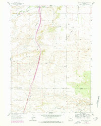 Bristol Ridge NE Wyoming Historical topographic map, 1:24000 scale, 7.5 X 7.5 Minute, Year 1962
