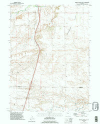 Bristol Ridge NE Wyoming Historical topographic map, 1:24000 scale, 7.5 X 7.5 Minute, Year 1990