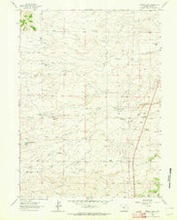 Bristol Ridge Wyoming Historical topographic map, 1:24000 scale, 7.5 X 7.5 Minute, Year 1962
