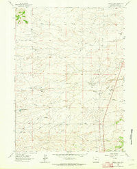 Bristol Ridge Wyoming Historical topographic map, 1:24000 scale, 7.5 X 7.5 Minute, Year 1962