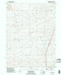 Bristol Ridge Wyoming Historical topographic map, 1:24000 scale, 7.5 X 7.5 Minute, Year 1990