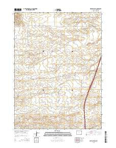 Bristol Ridge Wyoming Current topographic map, 1:24000 scale, 7.5 X 7.5 Minute, Year 2015