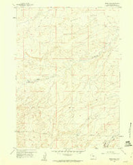 Broad Mesa Wyoming Historical topographic map, 1:24000 scale, 7.5 X 7.5 Minute, Year 1959