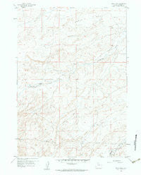 Broad Mesa Wyoming Historical topographic map, 1:24000 scale, 7.5 X 7.5 Minute, Year 1959