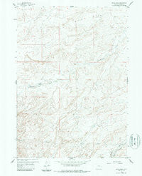 Broad Mesa Wyoming Historical topographic map, 1:24000 scale, 7.5 X 7.5 Minute, Year 1959