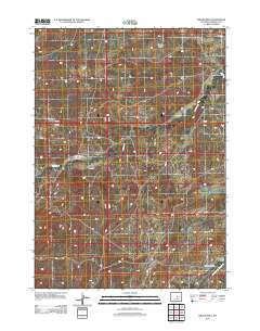 Broad Mesa Wyoming Historical topographic map, 1:24000 scale, 7.5 X 7.5 Minute, Year 2012