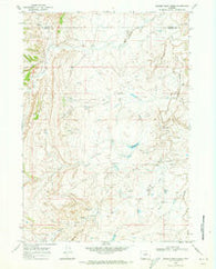 Broken Horn Creek Wyoming Historical topographic map, 1:24000 scale, 7.5 X 7.5 Minute, Year 1968