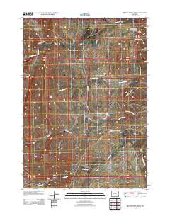 Broken Horn Creek Wyoming Historical topographic map, 1:24000 scale, 7.5 X 7.5 Minute, Year 2012