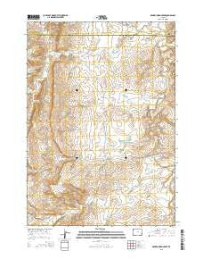 Broken Horn Creek Wyoming Current topographic map, 1:24000 scale, 7.5 X 7.5 Minute, Year 2015