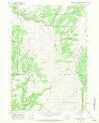 Brokenback Narrows Wyoming Historical topographic map, 1:24000 scale, 7.5 X 7.5 Minute, Year 1967