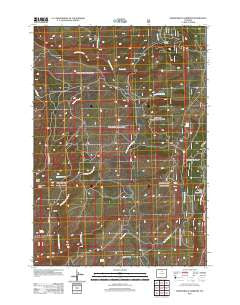 Brokenback Narrows Wyoming Historical topographic map, 1:24000 scale, 7.5 X 7.5 Minute, Year 2012