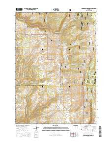 Brokenback Narrows Wyoming Current topographic map, 1:24000 scale, 7.5 X 7.5 Minute, Year 2015