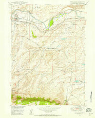 Brookhurst Wyoming Historical topographic map, 1:24000 scale, 7.5 X 7.5 Minute, Year 1949