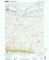 Brookhurst Wyoming Historical topographic map, 1:24000 scale, 7.5 X 7.5 Minute, Year 1961