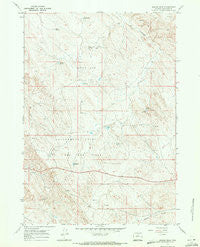 Broom Draw Wyoming Historical topographic map, 1:24000 scale, 7.5 X 7.5 Minute, Year 1967