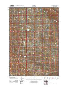 Broom Draw Wyoming Historical topographic map, 1:24000 scale, 7.5 X 7.5 Minute, Year 2012