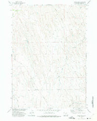 Brown Ranch Wyoming Historical topographic map, 1:24000 scale, 7.5 X 7.5 Minute, Year 1972