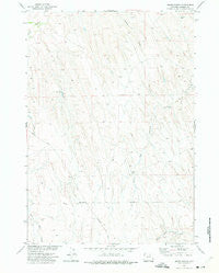Brown Ranch Wyoming Historical topographic map, 1:24000 scale, 7.5 X 7.5 Minute, Year 1972