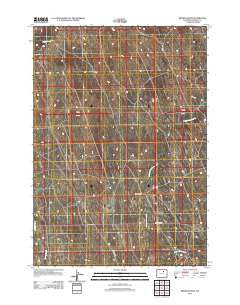 Brown Ranch Wyoming Historical topographic map, 1:24000 scale, 7.5 X 7.5 Minute, Year 2012
