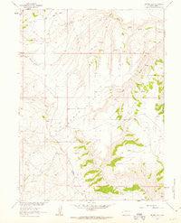 Browns Hill Wyoming Historical topographic map, 1:24000 scale, 7.5 X 7.5 Minute, Year 1961