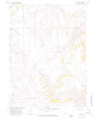 Browns Hill Wyoming Historical topographic map, 1:24000 scale, 7.5 X 7.5 Minute, Year 1961