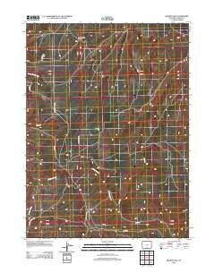 Browns Hill Wyoming Historical topographic map, 1:24000 scale, 7.5 X 7.5 Minute, Year 2012