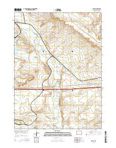 Bryan Wyoming Current topographic map, 1:24000 scale, 7.5 X 7.5 Minute, Year 2015