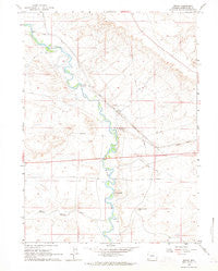 Bryan Wyoming Historical topographic map, 1:24000 scale, 7.5 X 7.5 Minute, Year 1961