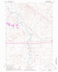 Bryan Wyoming Historical topographic map, 1:24000 scale, 7.5 X 7.5 Minute, Year 1961