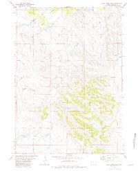 Buck Creek Hills Wyoming Historical topographic map, 1:24000 scale, 7.5 X 7.5 Minute, Year 1981