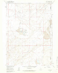 Buck Draw Wyoming Historical topographic map, 1:24000 scale, 7.5 X 7.5 Minute, Year 1960