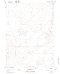 Buck Draw Wyoming Historical topographic map, 1:24000 scale, 7.5 X 7.5 Minute, Year 1960