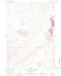 Buck Draw Wyoming Historical topographic map, 1:24000 scale, 7.5 X 7.5 Minute, Year 1960