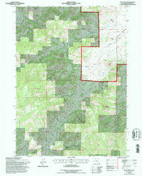 Buck Peak Wyoming Historical topographic map, 1:24000 scale, 7.5 X 7.5 Minute, Year 1992