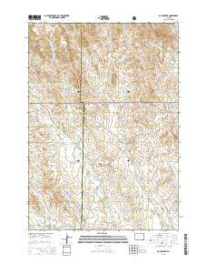 Buck Creek Wyoming Current topographic map, 1:24000 scale, 7.5 X 7.5 Minute, Year 2015