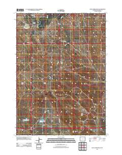 Buck Creek Hills Wyoming Historical topographic map, 1:24000 scale, 7.5 X 7.5 Minute, Year 2012