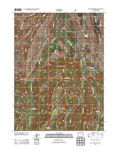 Buck Fever Ridge Wyoming Historical topographic map, 1:24000 scale, 7.5 X 7.5 Minute, Year 2012