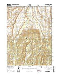 Buck Fever Ridge Wyoming Current topographic map, 1:24000 scale, 7.5 X 7.5 Minute, Year 2015