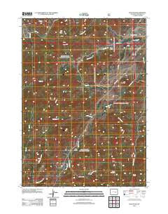 Buck Peak Wyoming Historical topographic map, 1:24000 scale, 7.5 X 7.5 Minute, Year 2012