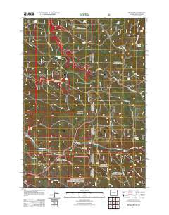 Buckhorn Wyoming Historical topographic map, 1:24000 scale, 7.5 X 7.5 Minute, Year 2012