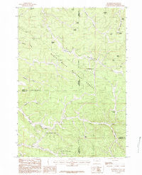 Buckhorn Wyoming Historical topographic map, 1:24000 scale, 7.5 X 7.5 Minute, Year 1984
