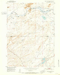 Bucklin Reservoirs Wyoming Historical topographic map, 1:24000 scale, 7.5 X 7.5 Minute, Year 1951