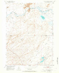 Bucklin Reservoirs Wyoming Historical topographic map, 1:24000 scale, 7.5 X 7.5 Minute, Year 1951