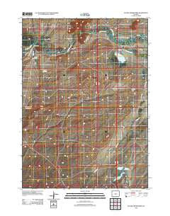 Bucklin Reservoirs Wyoming Historical topographic map, 1:24000 scale, 7.5 X 7.5 Minute, Year 2012