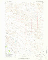 Budd Reservoir Wyoming Historical topographic map, 1:24000 scale, 7.5 X 7.5 Minute, Year 1970