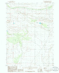 Buffalo Hump Basin Wyoming Historical topographic map, 1:24000 scale, 7.5 X 7.5 Minute, Year 1986